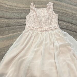 ⭐️ 2/$10 - Speechless Lace Bodice Formal Dress in Cream